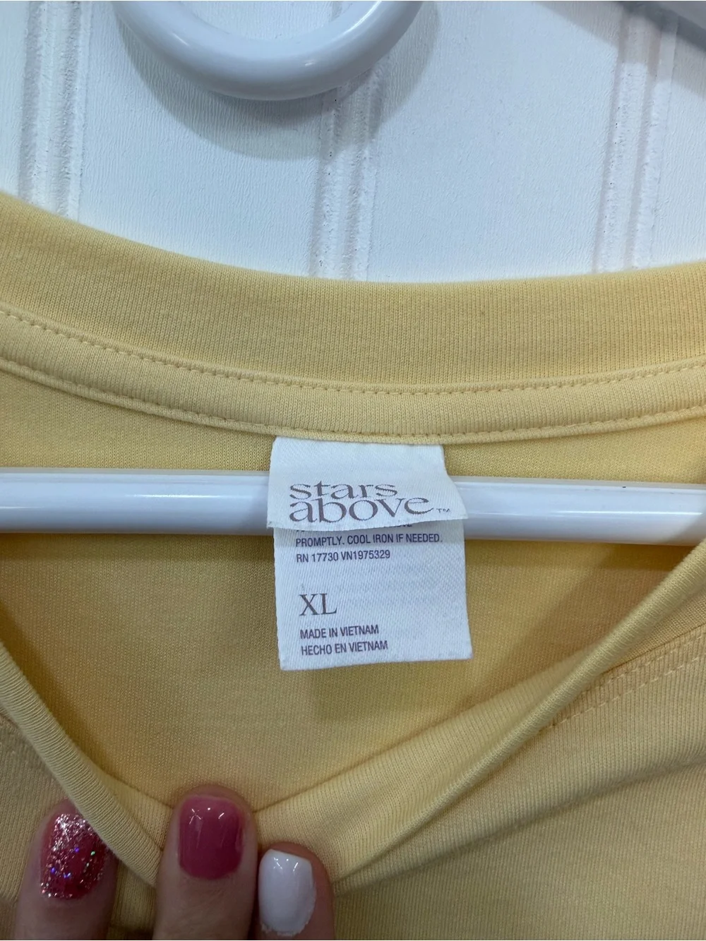 stars above Pale Yellow Long Sleeve buttery soft loungewear Crewneck Top